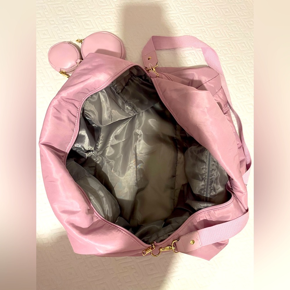 BRAND NEW WITH TAGS Madden Girl Mauve Weekender Duffle Bag